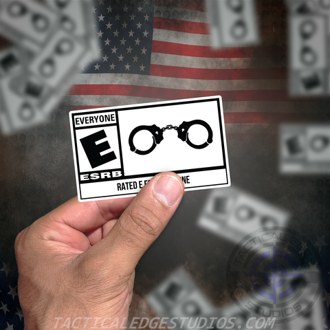 Rated E for Everyone Sticker