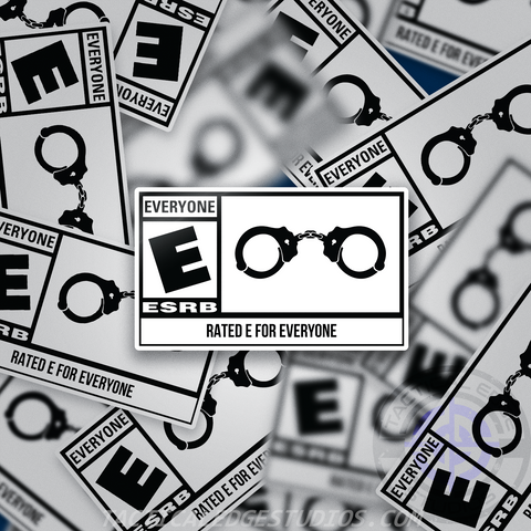 Rated E for Everyone Sticker