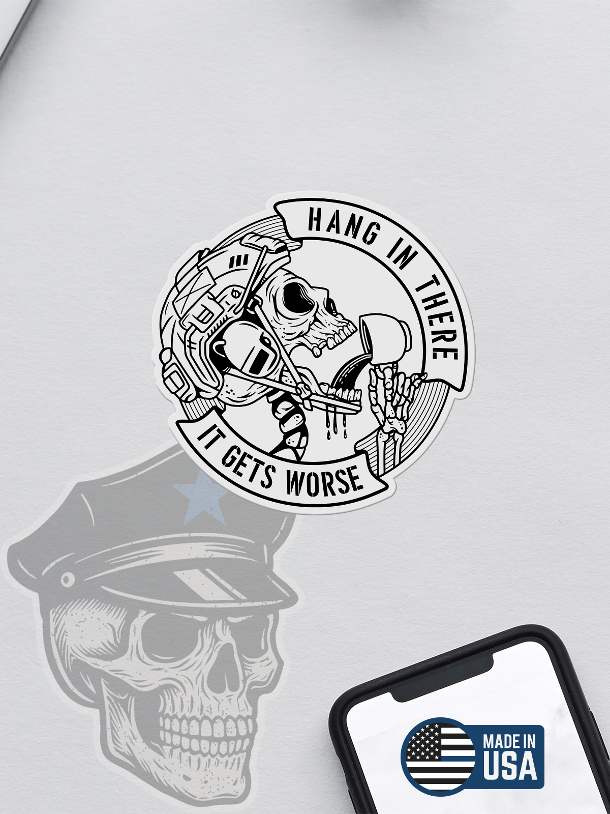Hang In There, It Gets Worse Sticker (V2)