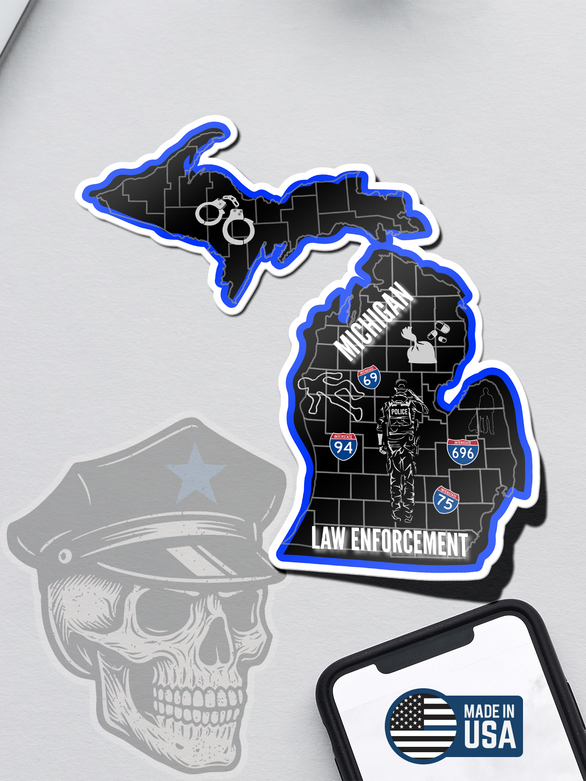 Michigan Law Enforcement Sticker
