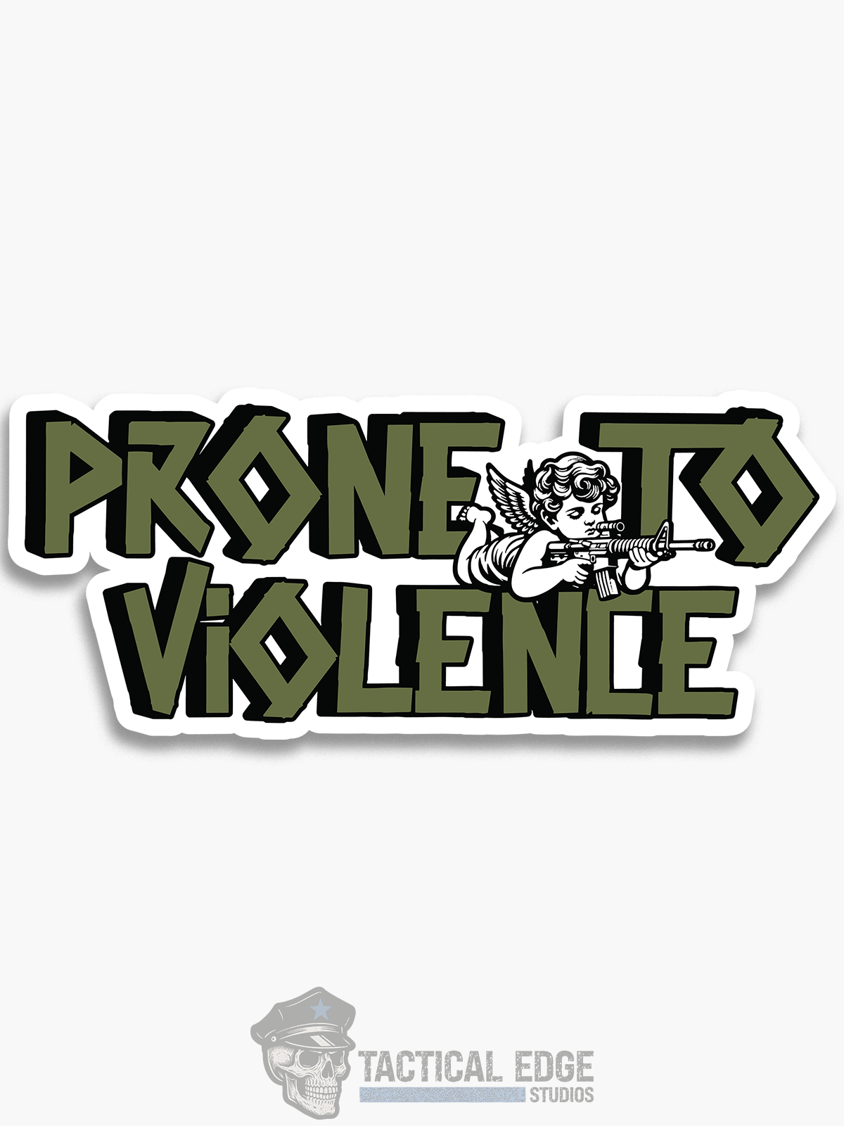 Prone To Violence Sticker