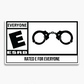 Rated E for Everyone Sticker