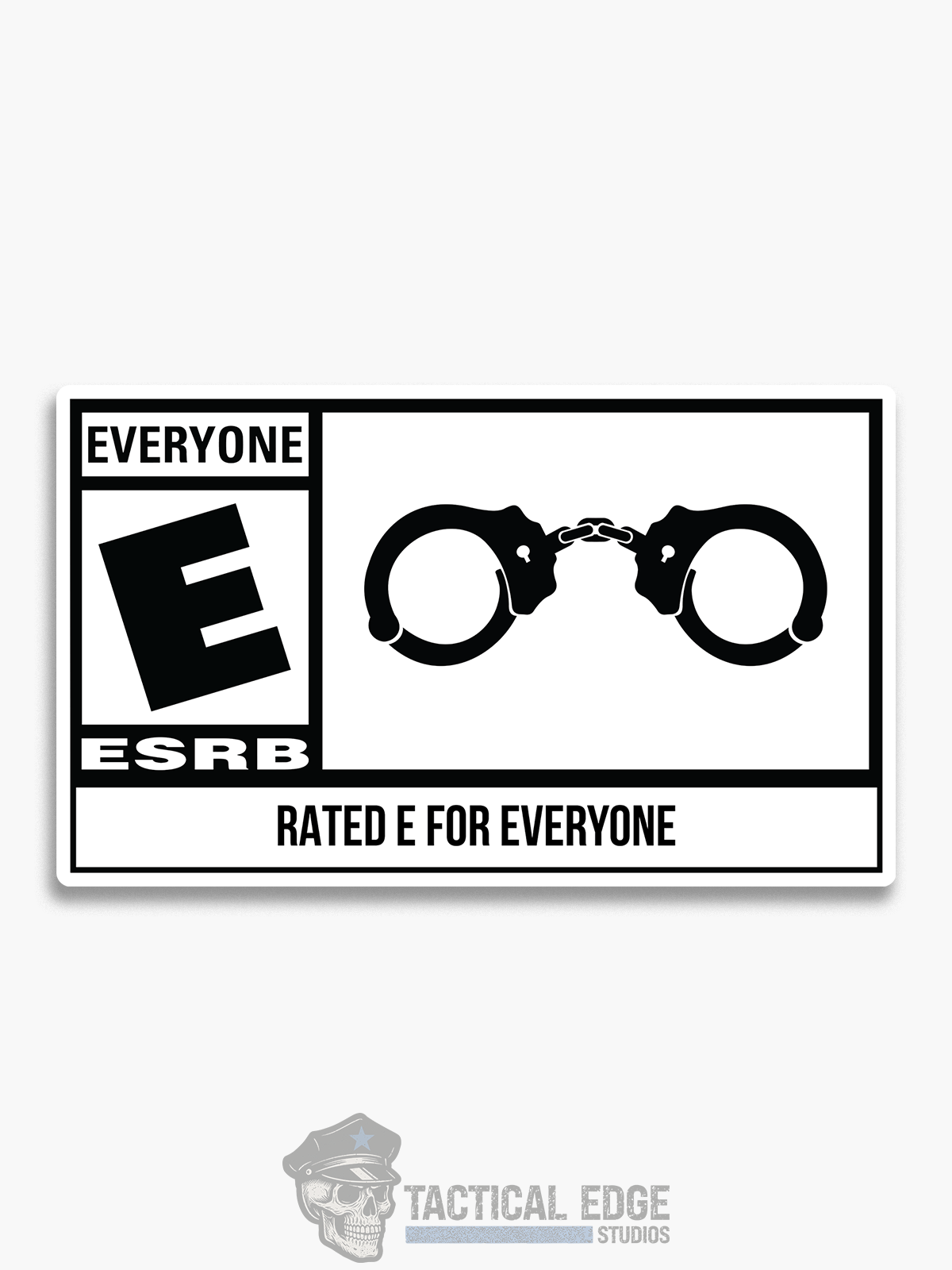 Rated E for Everyone Sticker
