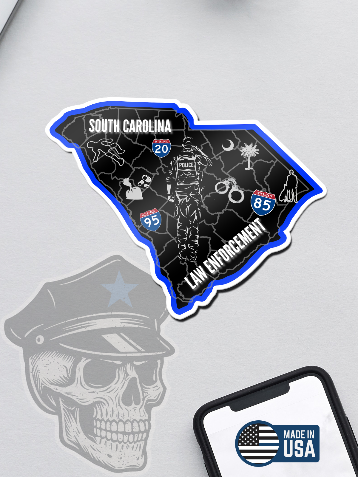 South Carolina Law Enforcement Sticker