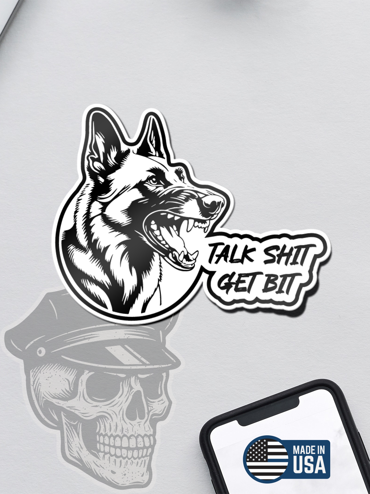 Talk S*** Get Bit K9 Sticker